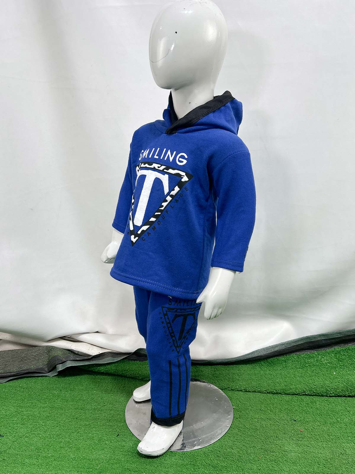2Yr - 5Yrs Fleece T Blue Suit For Kids SH BS554
