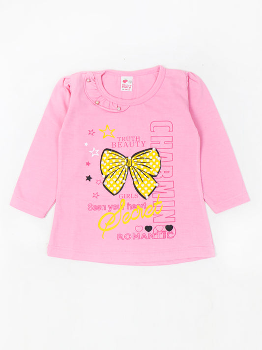 GTS05 MZ Girls T-Shirt 1 Yrs - 4 Yrs Charming Pink