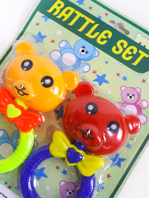 Multicolor Pack of 2 Baby Rattles Set