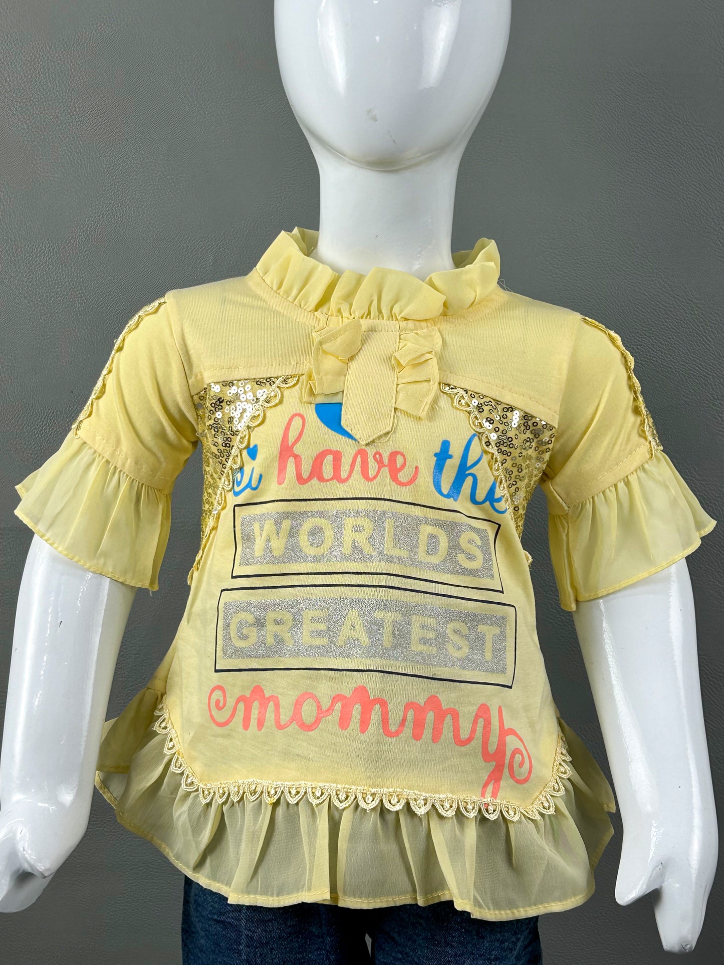 1Yr - 7Yrs Light Yellow World Suit For Girls RZ GS125
