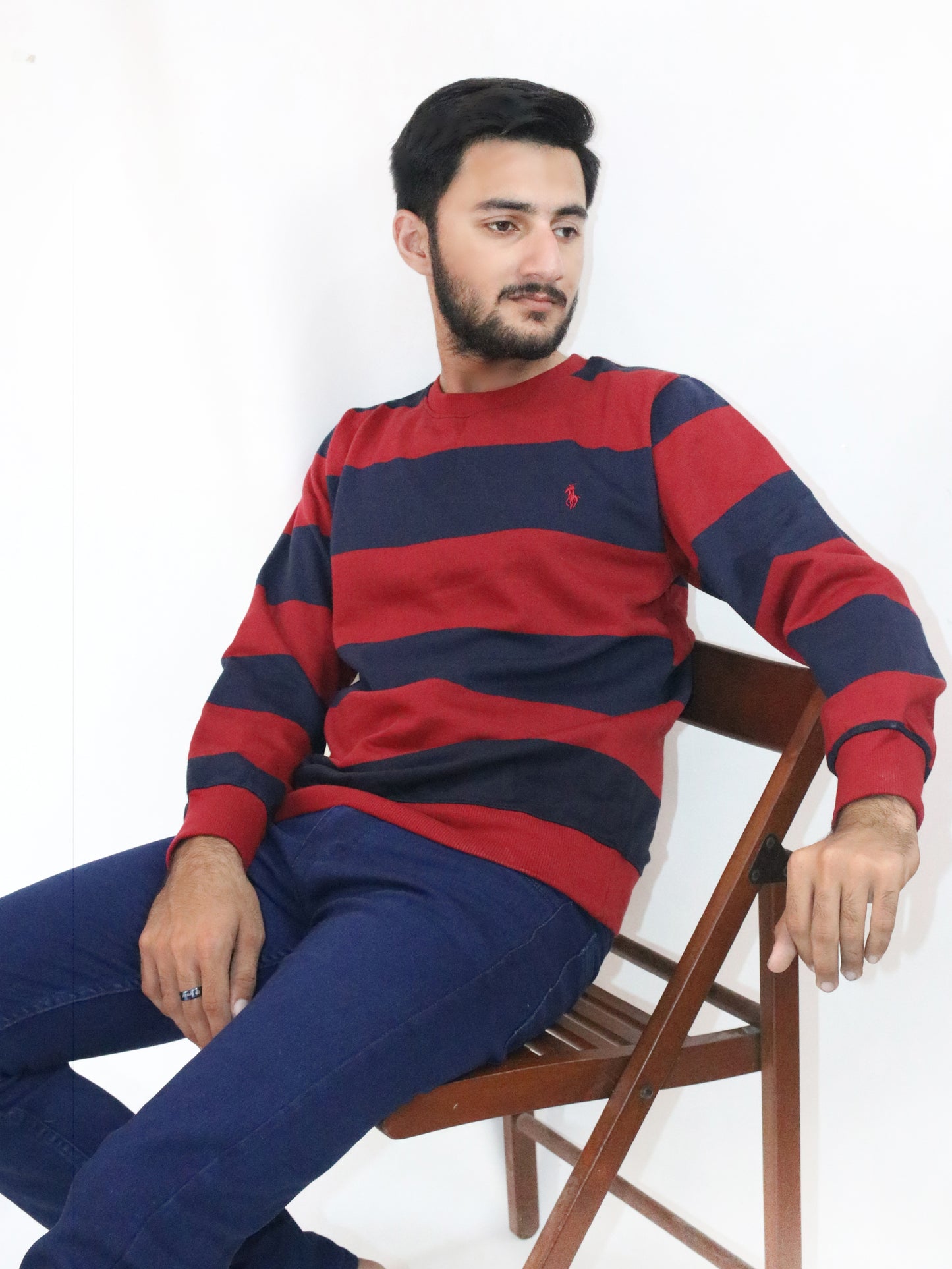 Navy Blue Sweatshirt For Men's MSS11