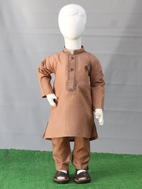 BKP10 IM Boys Kurta Pajama 2Yrs - 14Yrs Brown