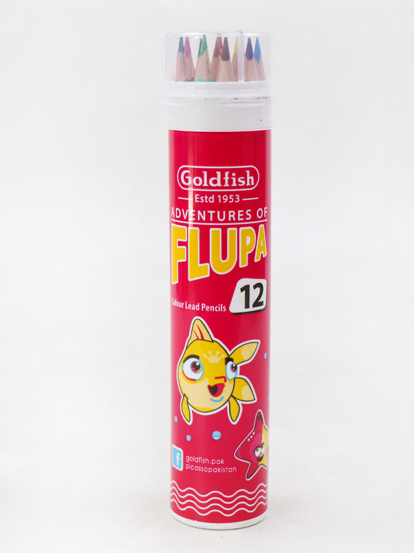 Goldfish Flupa Color Lead Pencils - 12Pcs