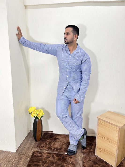 Blue Lines Night Suit For Men MNS27