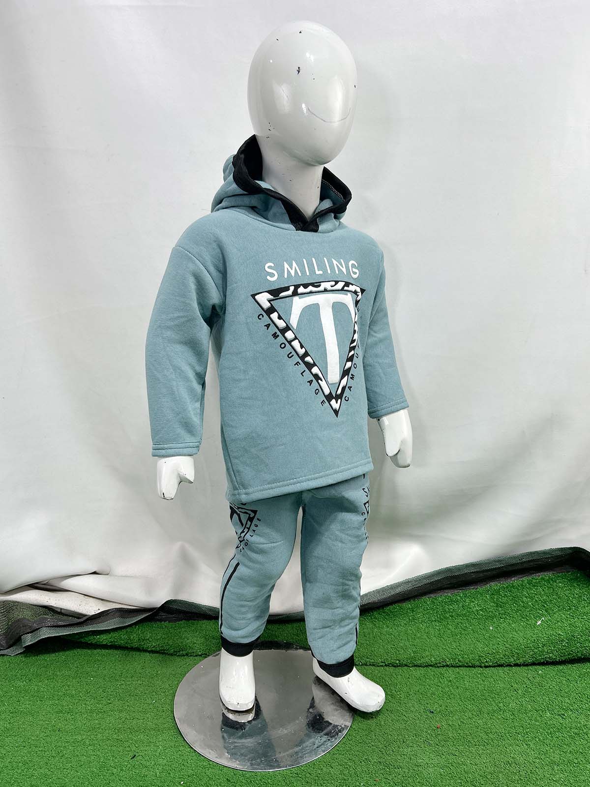 2Yr - 5Yrs Fleece T Blue Suit For Kids SH BS555