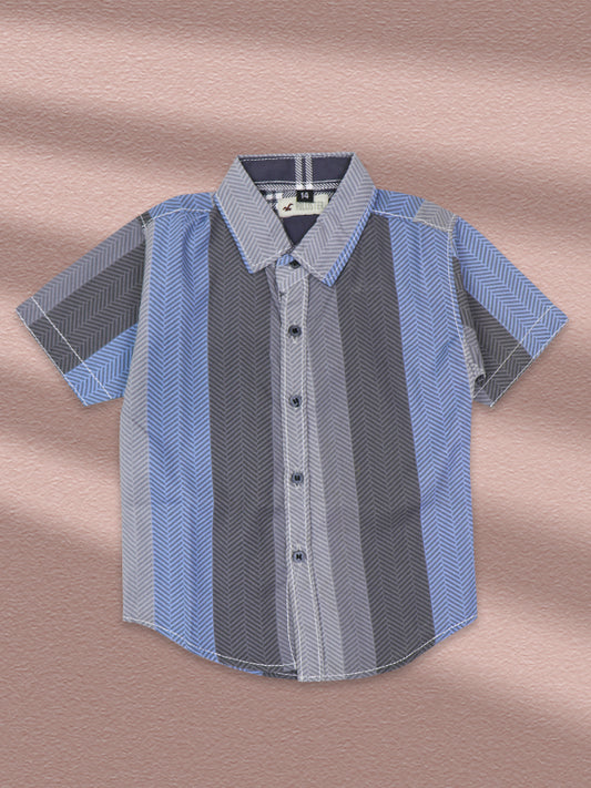 Boys Casual Shirt 1Yr - 2Yr Grey B Designed