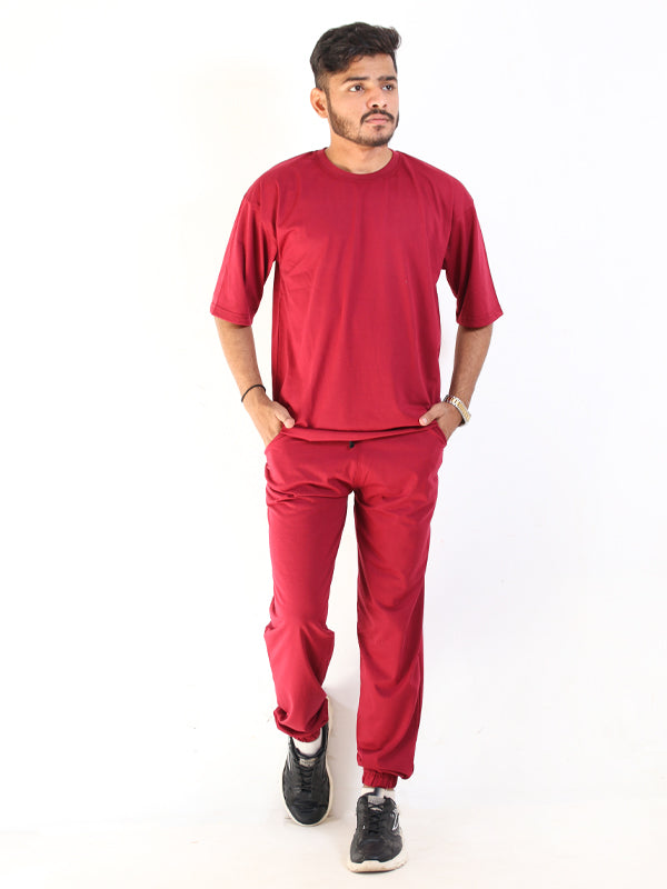 SN Men's Plain Track Suit Red