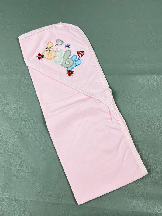 Light Pink Baby Wrapping Sheet For Newborn NWS20