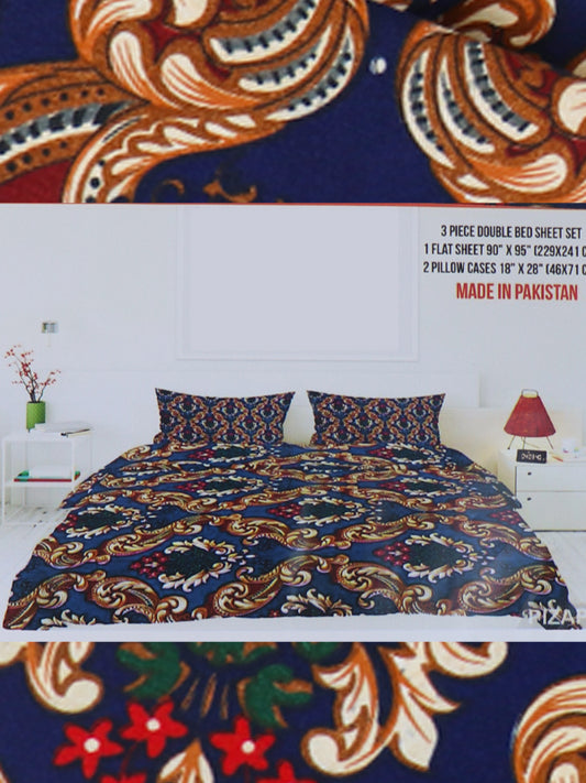 MUF 3Pc Double Bed Sheet M-032