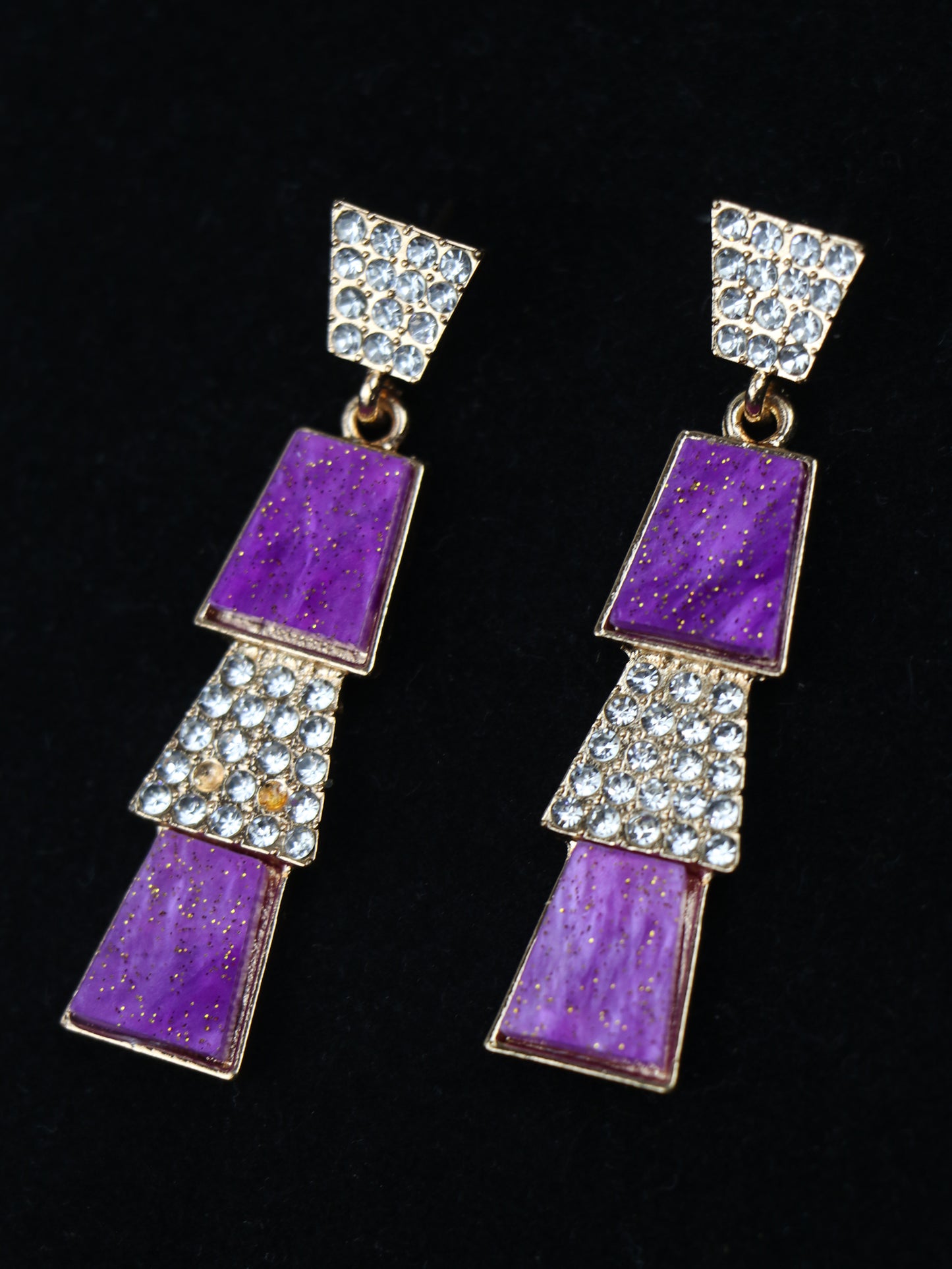 Fancy Earrings 06 Purple