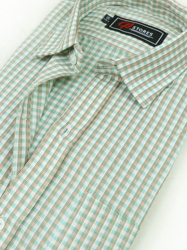 MFS36 AZ Men's Formal Dress Shirt GB Checks