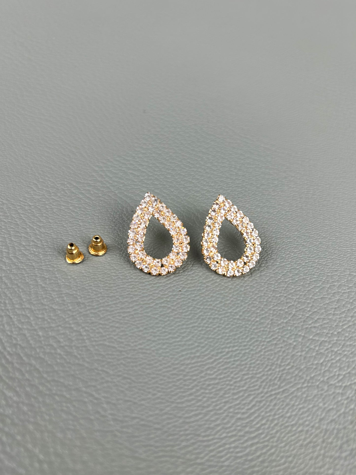 Golden Tear Drop Earrings For Women/Girls WER12