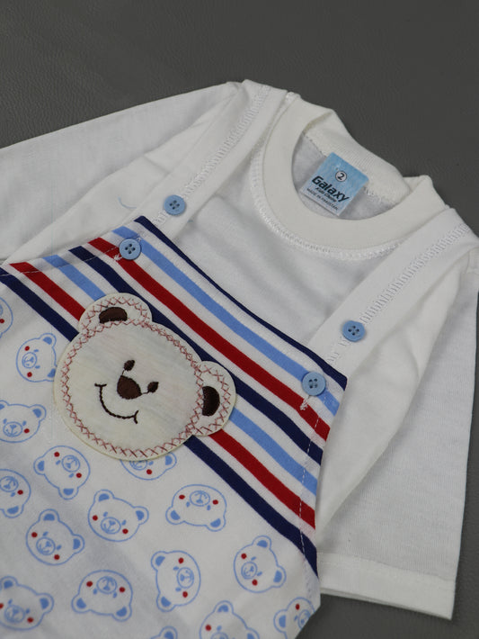 3Mth - 9Mth Bear Blue Romper For Newborn HG NBR55