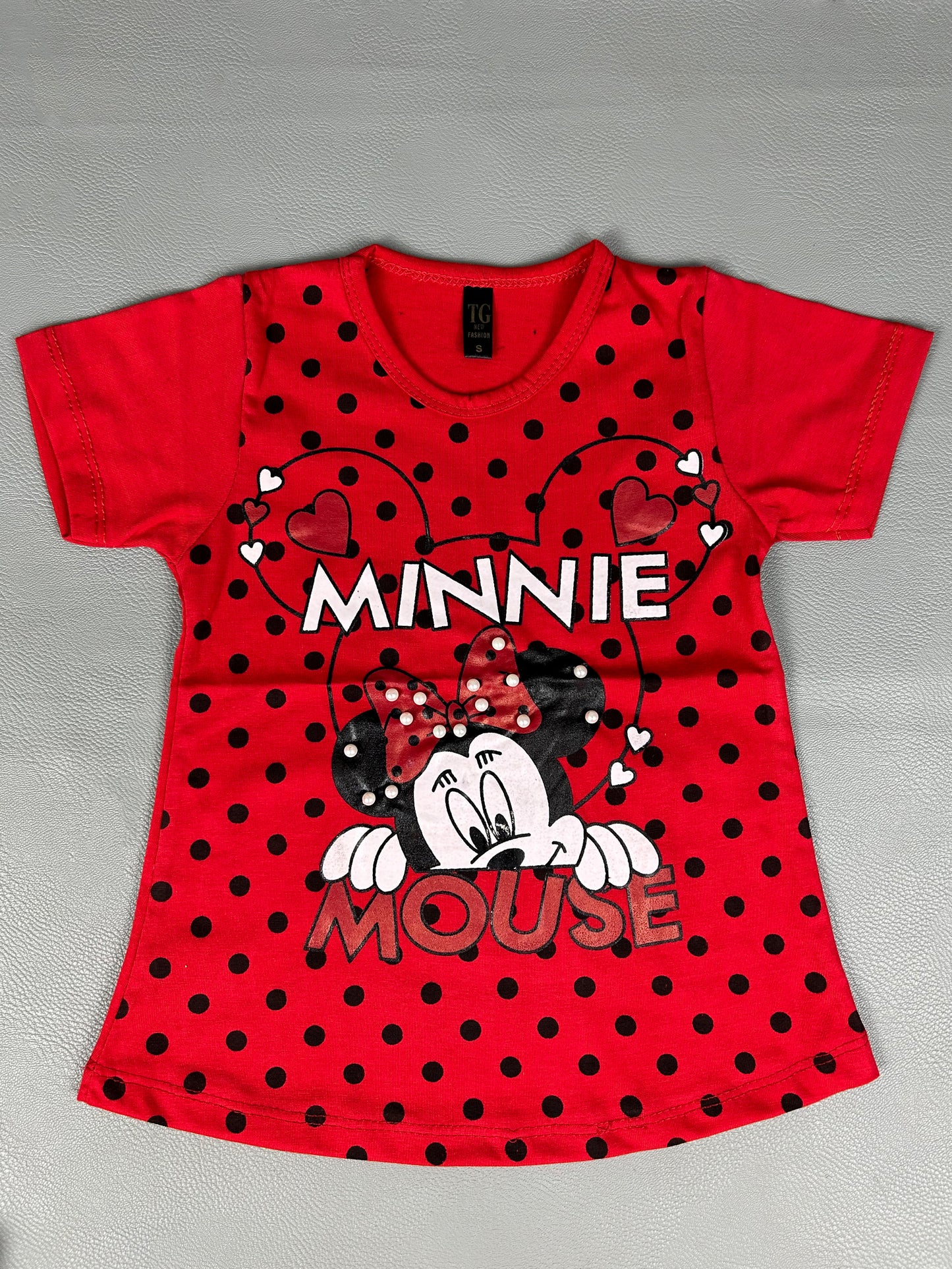 2.5Yrs - 7Yrs Minnie Red T-Shirt For Girls TB GTS34