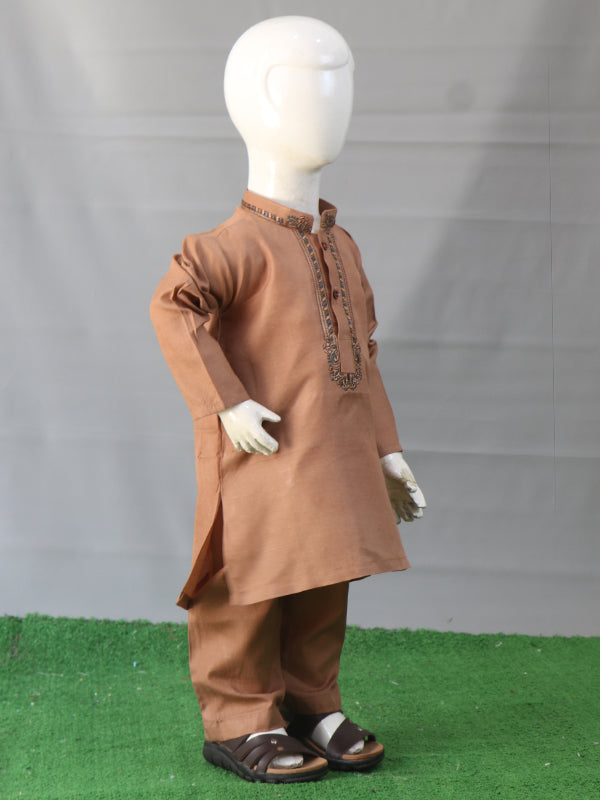 BKP10 IM Boys Kurta Pajama 2Yrs - 14Yrs Brown