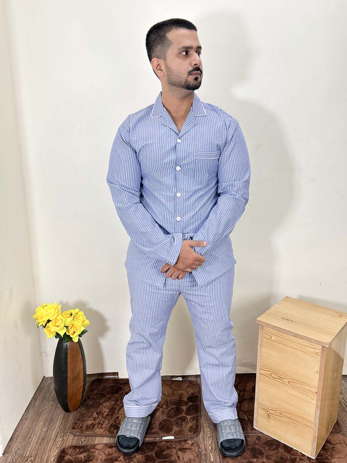 Blue Lines Night Suit For Men MNS27
