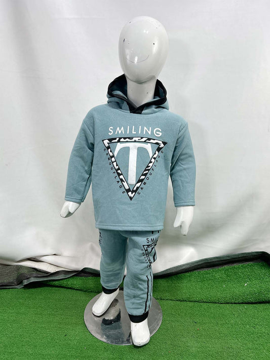 2Yr - 5Yrs Fleece T Blue Suit For Kids SH BS555