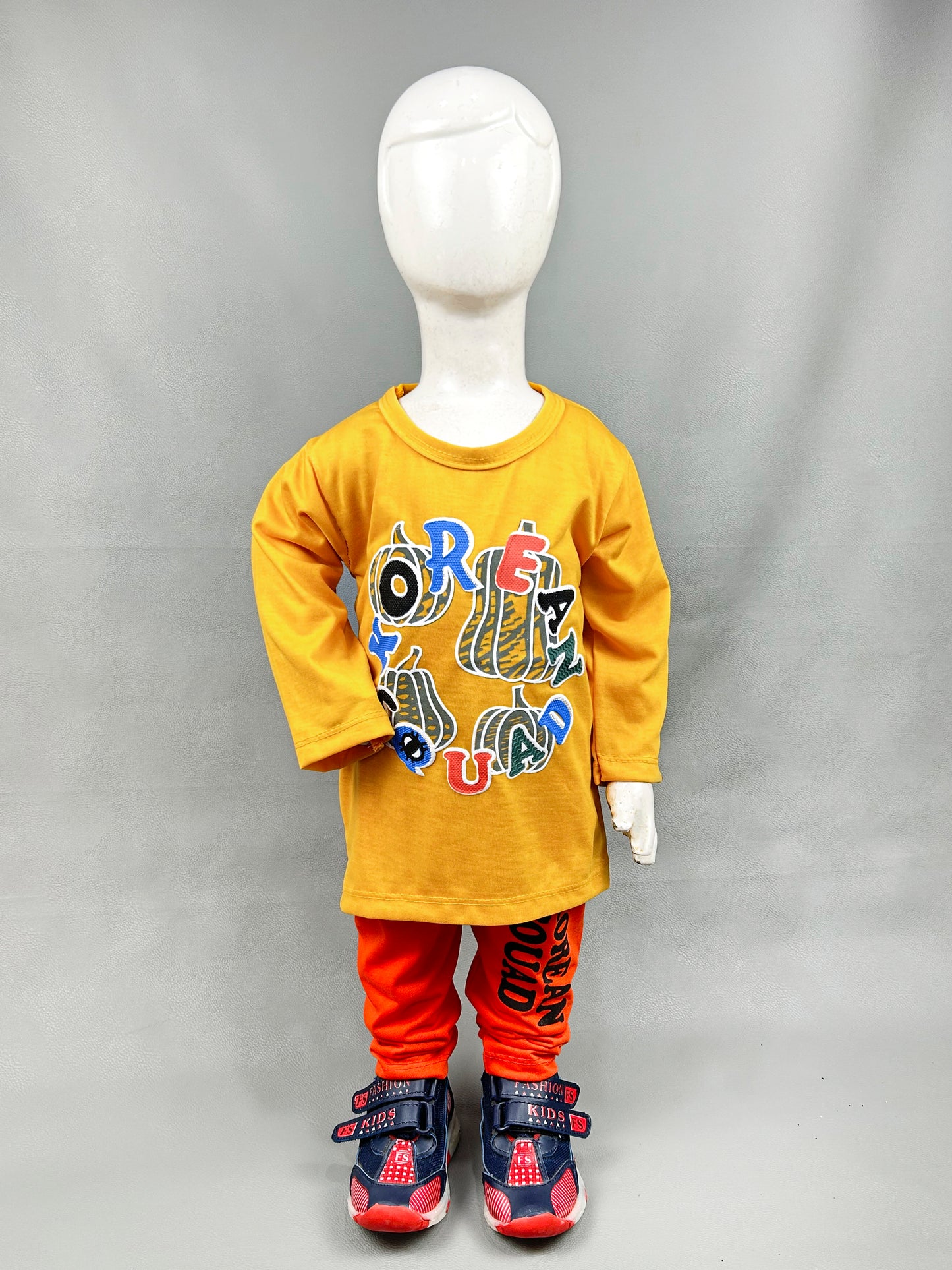 1Yr - 4Yrs Koean Yellow Suit For Kids RG BS109