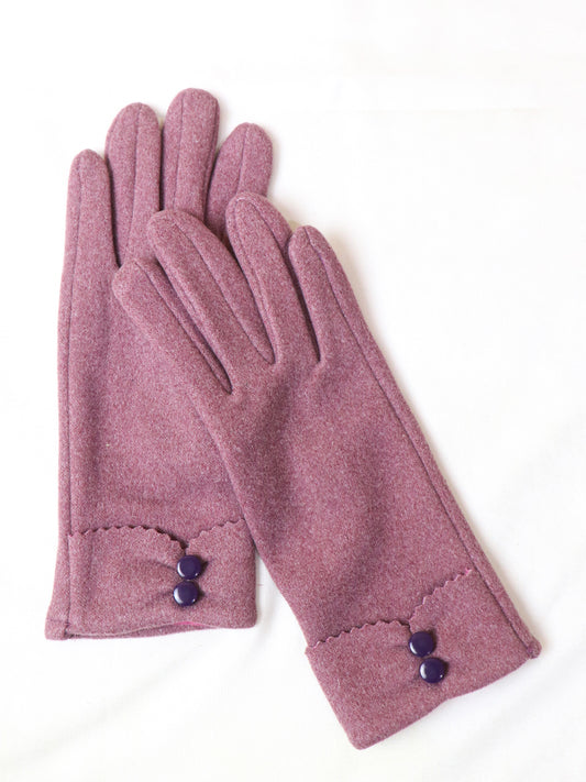 Pink Women's Winter Gloves / Girls Winter Gloves / Full Finger Gloves WG03