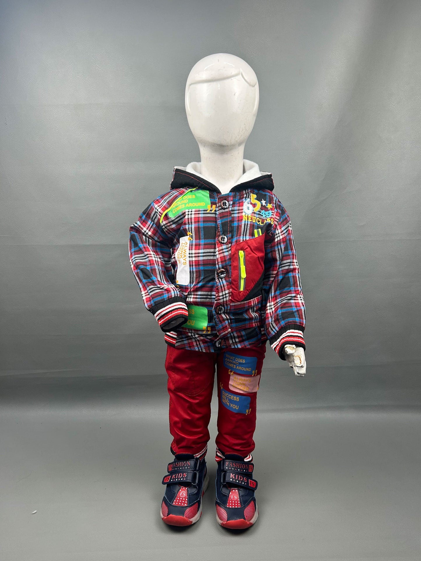 1Yr - 4Yrs Around Red Suit For Kids BS197