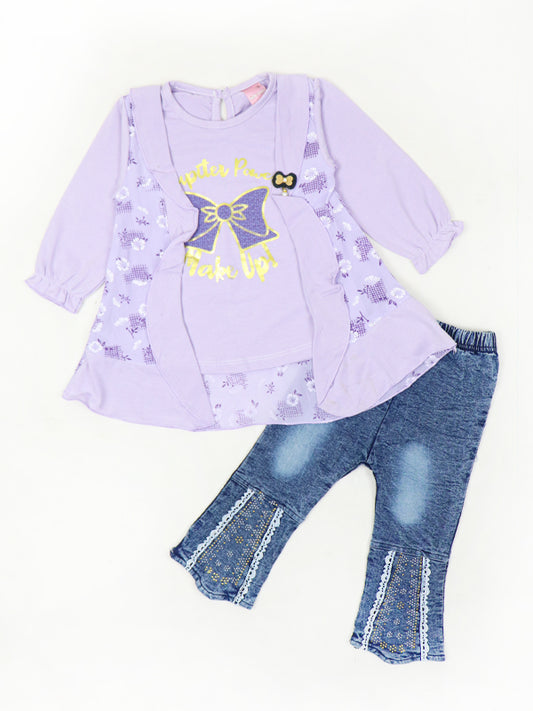 BG Girls Suit 1Yr - 4Yrs Make Up Light Purple 515