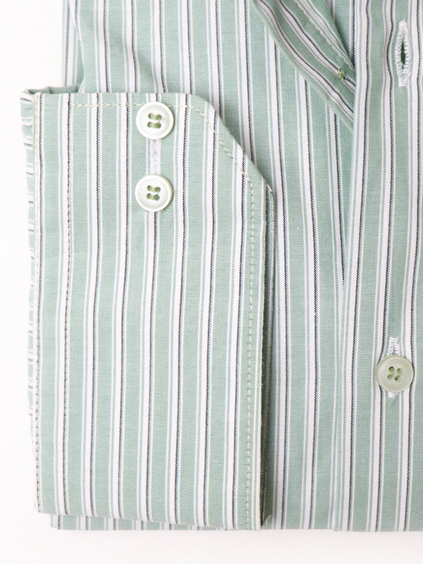 Z Men's Formal Dress Shirt 01 Light Green Lines