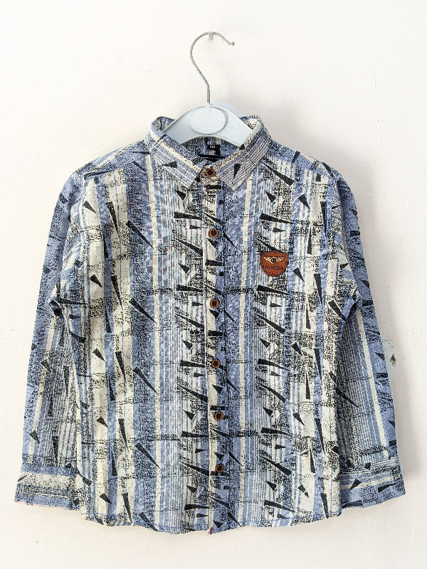 3Yrs - 13Yrs Light Blue Casual Shirt for Boys BFS07