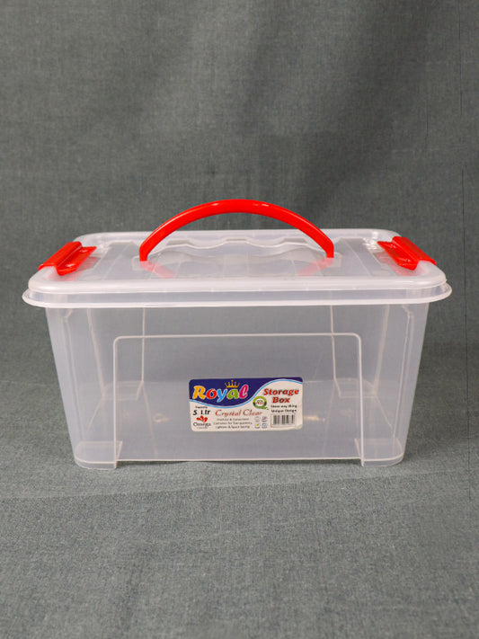 Multicolor Crystal Clear Multipurpose Storage Box