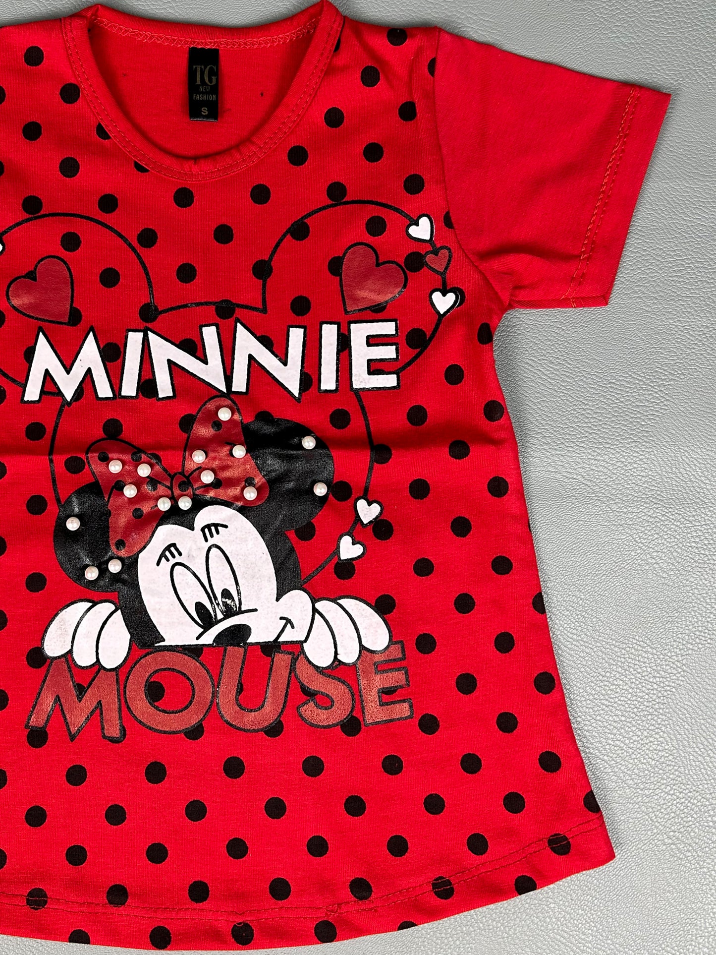 2.5Yrs - 7Yrs Minnie Red T-Shirt For Girls TB GTS34