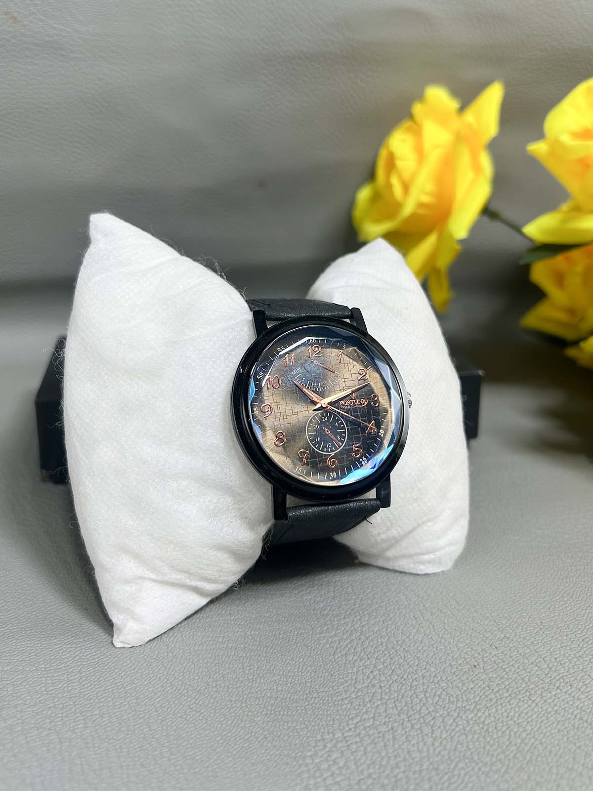 Charcoal Strap Watch For Men MW175