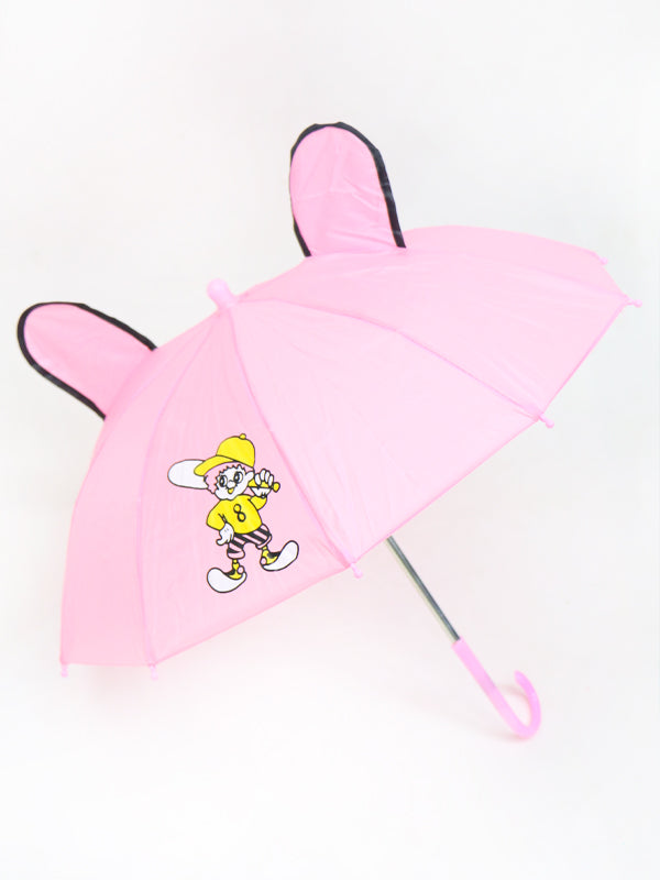 Small Kids Cartoon Umbrella - Light Pink 02
