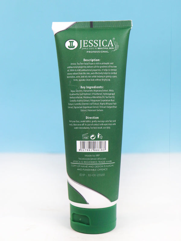 Jessica Anti-Acne Skin Clearing Tea Tree Facial Foam/Face Wash - 125ML