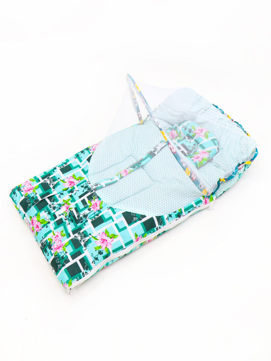 NV 2Pcs Newborn Baby Sleeping Bag With Mosquito Net 03 Green