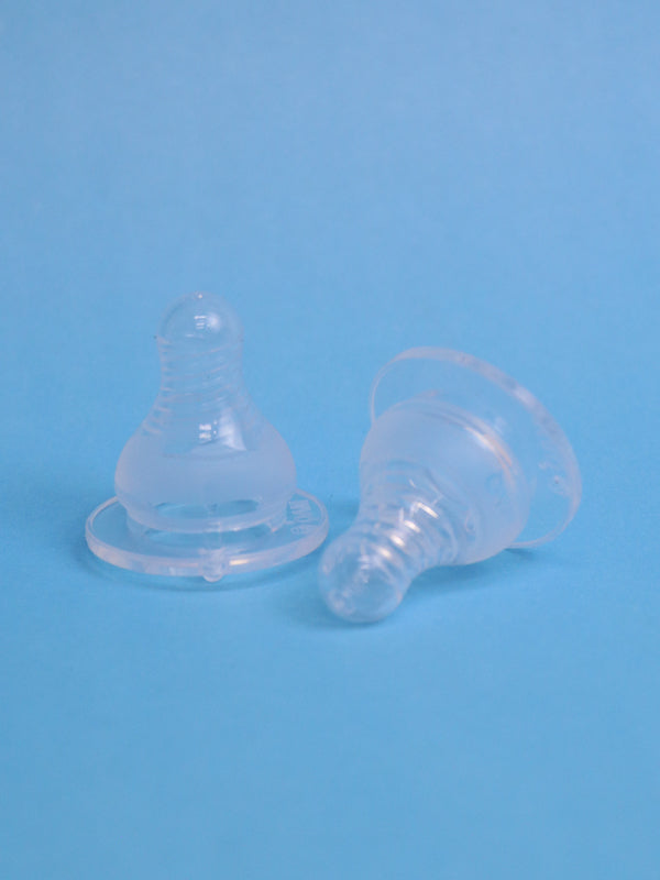 Pack Of 2 Soft Silicone Nipples/Teats - Small