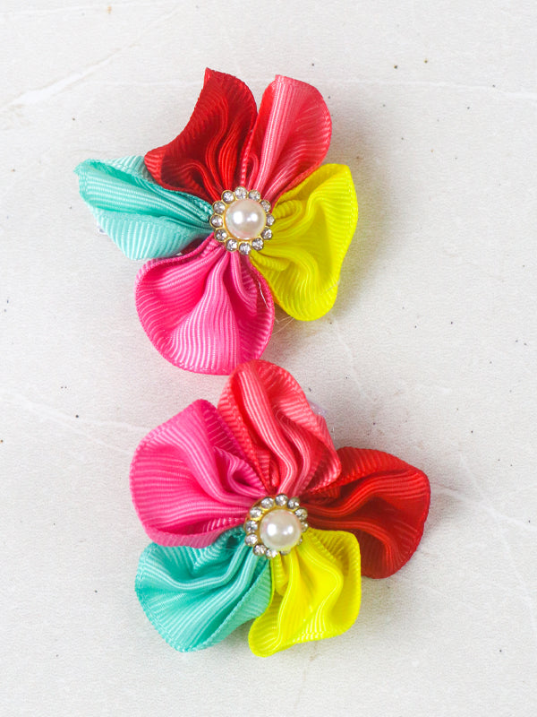 Pack Of 2 Multicolor Hair Clips For Girls GHC53