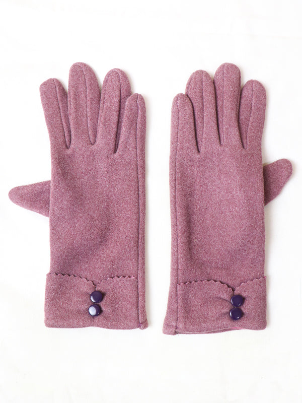 Pink Women's Winter Gloves / Girls Winter Gloves / Full Finger Gloves WG03