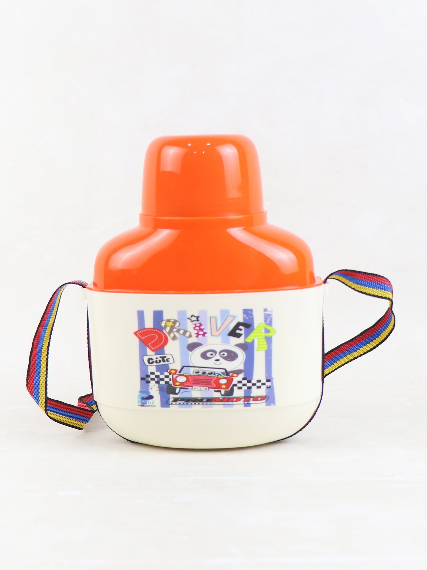 Kids Water Bottle Polo Cooler Panda Orange