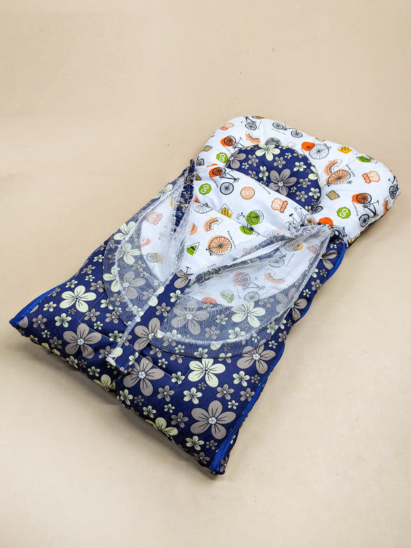 Navy Blue Sleeping Bag With Mosquito Net For Newborns/Baby Carry Nest NBSB11