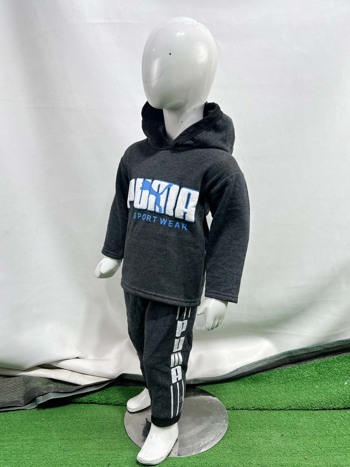 2Yr - 5Yrs Fleece PU Black Suit For Kids SH BS542