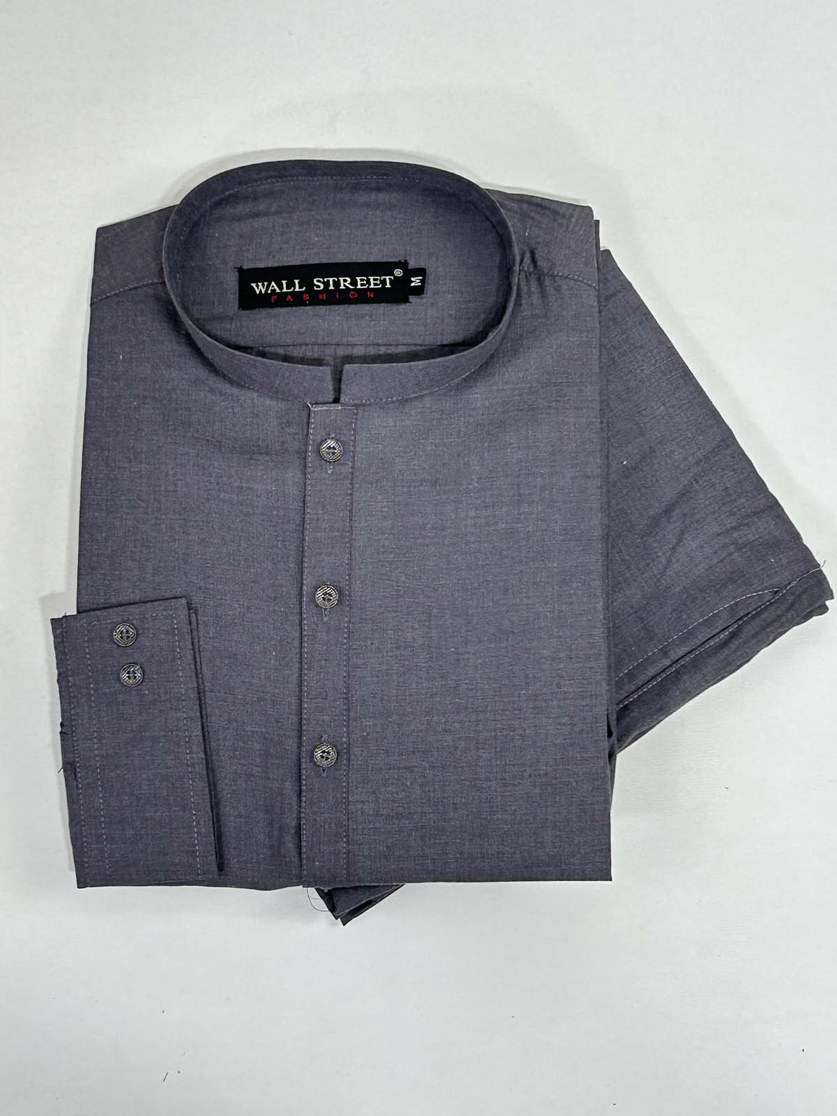 P837-2 Dark Purple Stitched Kurta Pajama Suit For Men MSK290