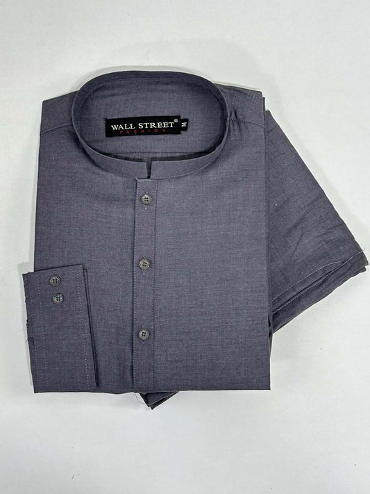 P837-2 Dark Purple Stitched Kurta Pajama Suit For Men MSK290