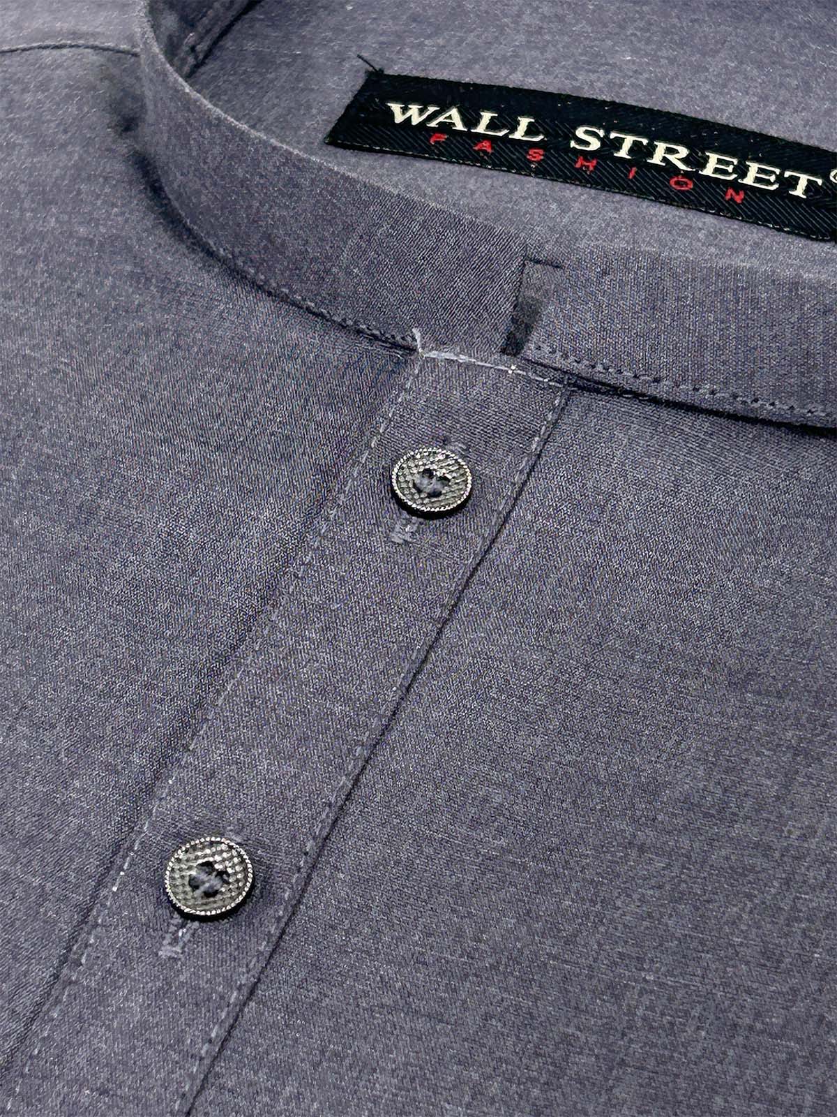 P837-2 Dark Purple Stitched Kurta Pajama Suit For Men MSK290