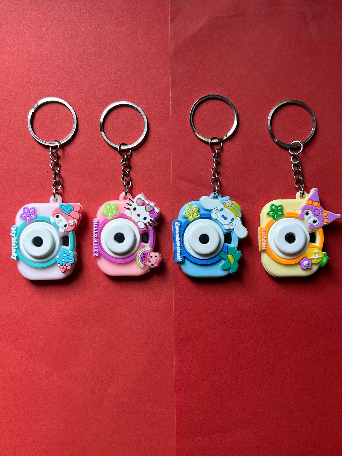 KC28 Pack of 4 Key Chain Multicolor
