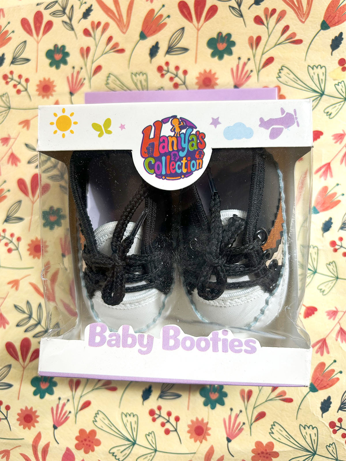 Black Sneaker Bootie For Newborn NB104