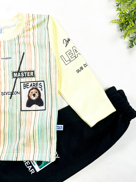 1Yr - 4Yrs Light Yellow Suit For Kids BS830