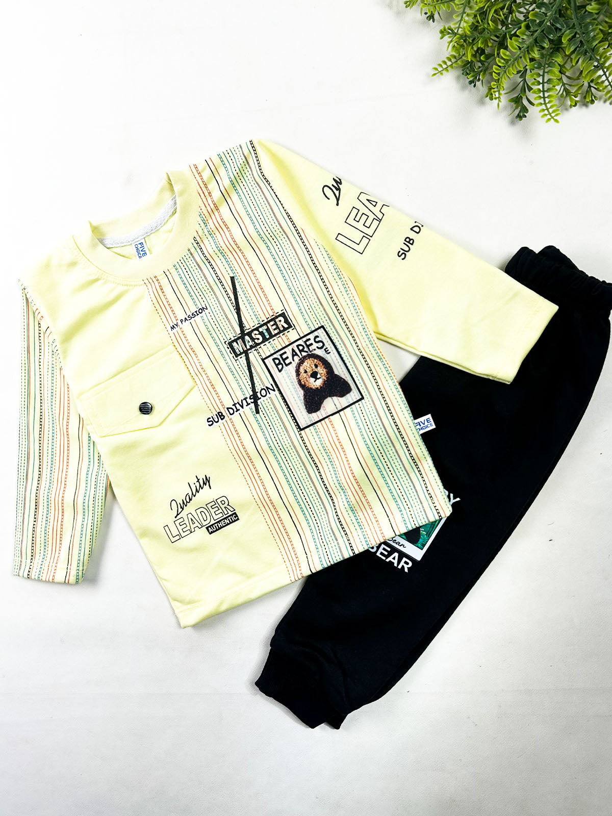 1Yr - 4Yrs Light Yellow Suit For Kids BS830