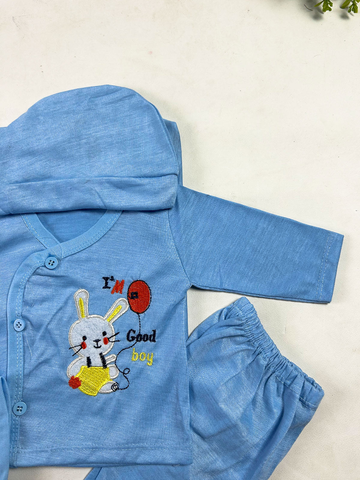 0Mth - 3Mth Good Boy Blue 5Pcs Gift Set For Newborn NBGS439