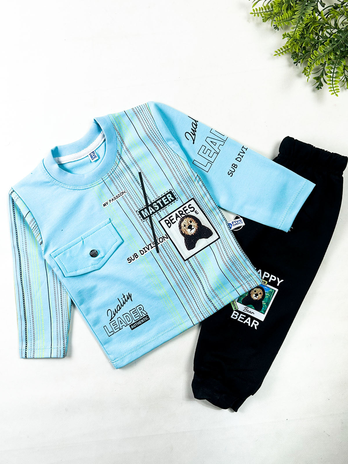 1Yr - 4Yrs Sky Blue Suit For Kids BS831