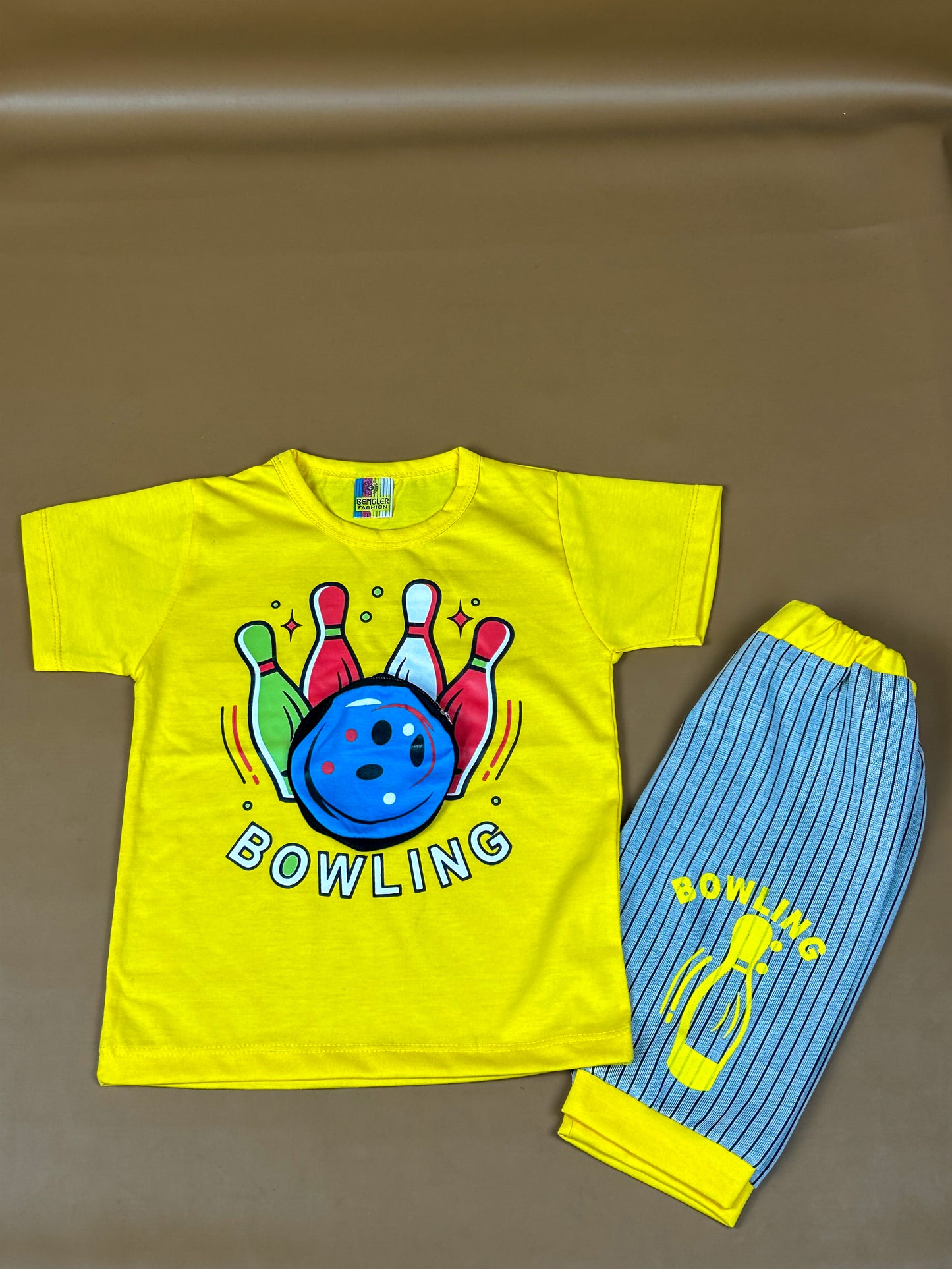 1Yr - 4Yrs Bowling Yellow Suit For Kids BS241