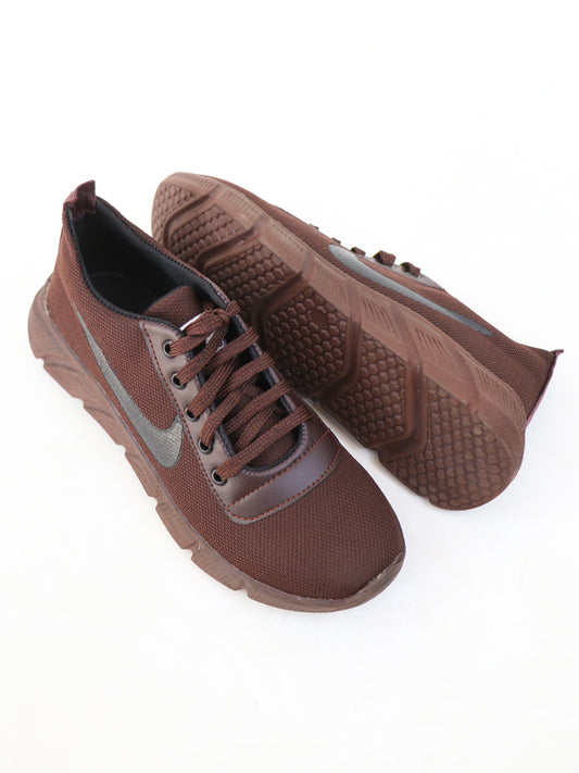 MJS29 Men's Lace-Up Casual Shoes Brown